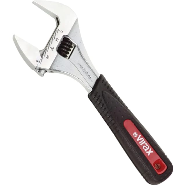 Rollgabelschlüssel extra breite Öffnung mit feinen Backen VIRAX 175 mm - 017047