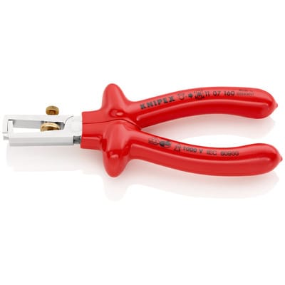 Knipex - Abisolierzange mit Öffnungsfeder 11 07 160