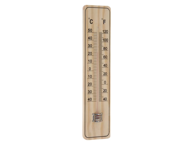 Wurko - Classic thermometer for indoors and outdoors in mdf board