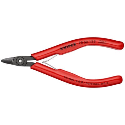 Knipex - 75 52 125 Elektronik- u. Feinmechanik Seitenschneider mit Facette 125 mm