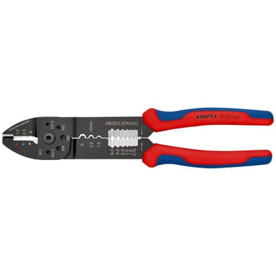 97 32 240 sb Crimpzange mit Mehrkomponenten-Hüllen schwarz lackiert 240 mm (SB-Karte/Blister)
