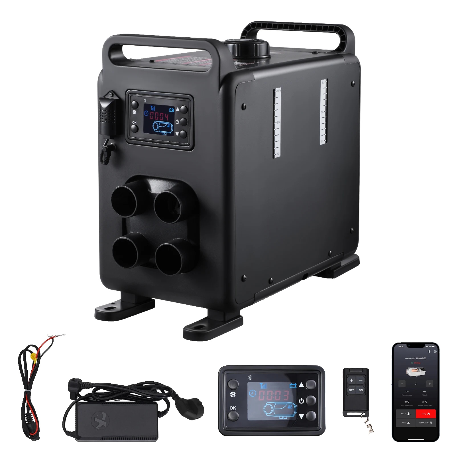Diesel-luftvorwärmer, Effiziente Heizung, Vielfältige Steuerungsmöglichkeiten, 12 V, 24 V, 220 V, 8 Kw