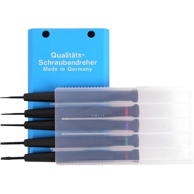Bernstein Tools For Electronics - 4-380 Uhrmacher-Schraubendreher-Satz 5teilig Klingenbreite: 1 mm, 1