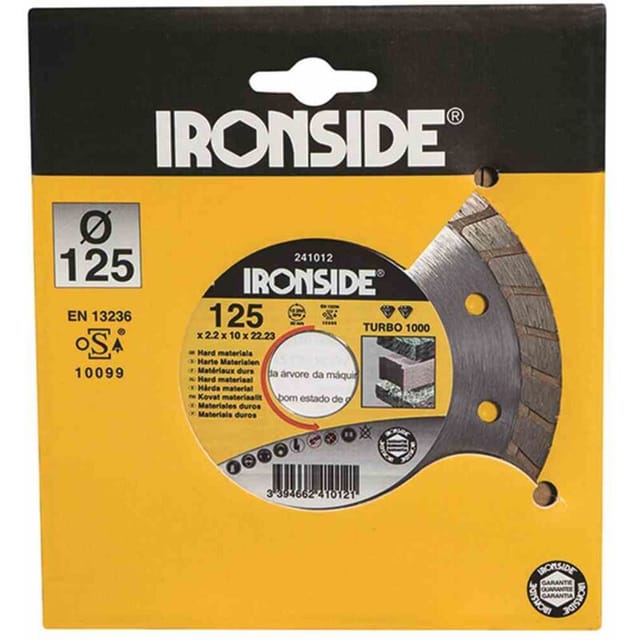 Ironside - Diamant-Trennscheibe Typ eurojet 115 mm, 2,2/10mm Rand geschlossen