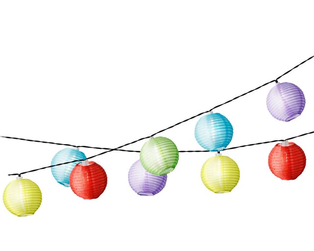 Lichterkette aus mehrfarbigem Nylon
