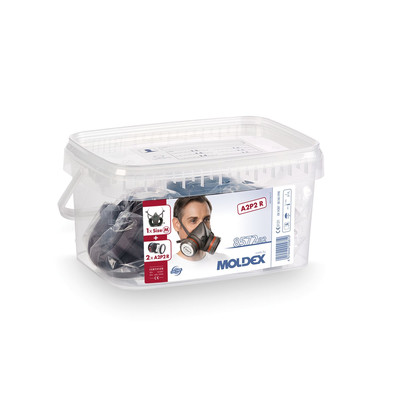 FP - Moldex Atemschutzbox 857202 A2P2 r d – Serie 8000 1x 800201 2x 807001 2x 850001 2x 809001 - 857202