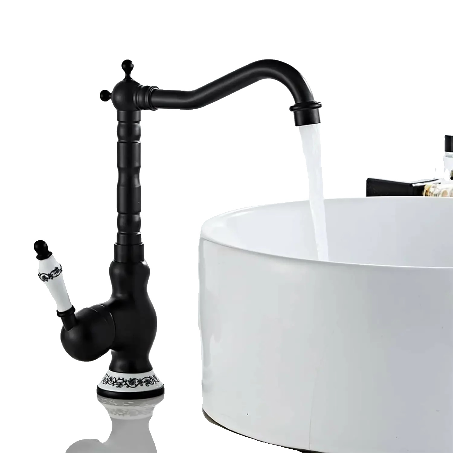 Duscharmatur-set, Modernes Design, Einfache Wasserregulierung, Schwarz