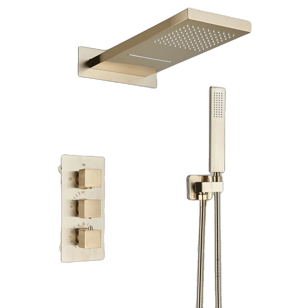 Duschset, Modernes Design, Regenduscherlebnis, 2-wege-duschkopf (16 Zoll)