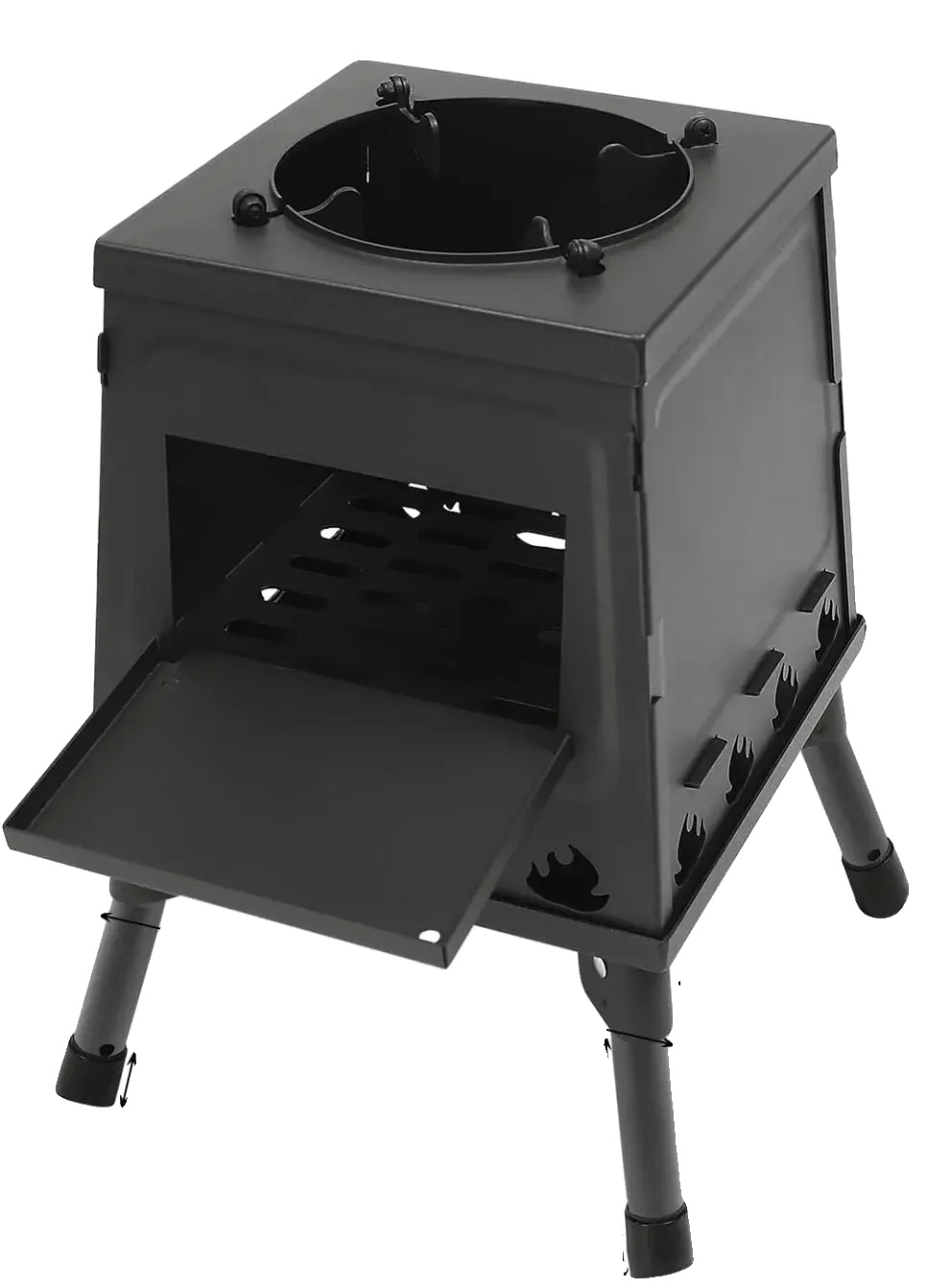 Tragbarer 2-flammen-gasgrill, Silber