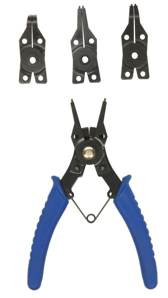 Sicherungsring-Zange mit 4 variablen Aufsätzen - Con:p