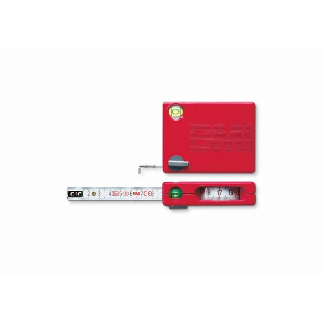 Taschenbandmaß X4 mit Innenmessung und Zirkelfunktion Länge 3m weisslackiert - BMI