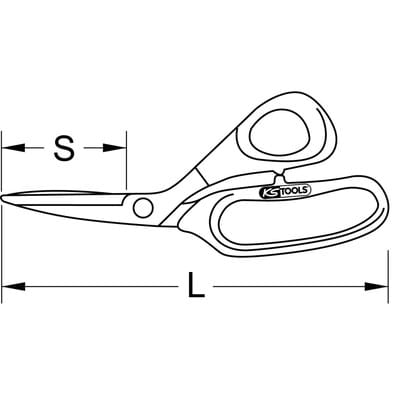 Gewebeschere, 205mm