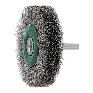 Lessmann ® - Lessmann Schaft-Rundbürste INOX-Draht 0,30 mm, Bürsten-⌀xBesatzbreite: 50X15 mm