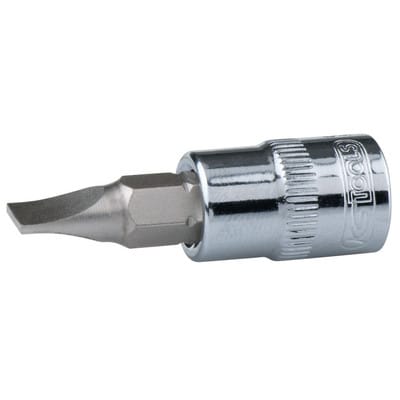 3/8" CHROMEplus Bit-Stecknuss Schlitz, 12mm