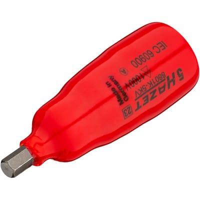 Hazet Schraubendreher-Steckschlüsseleinsatz, Vierkant hohl 10 mm (3/8), Innen-Sechskant Profil, 5 mm, kurz