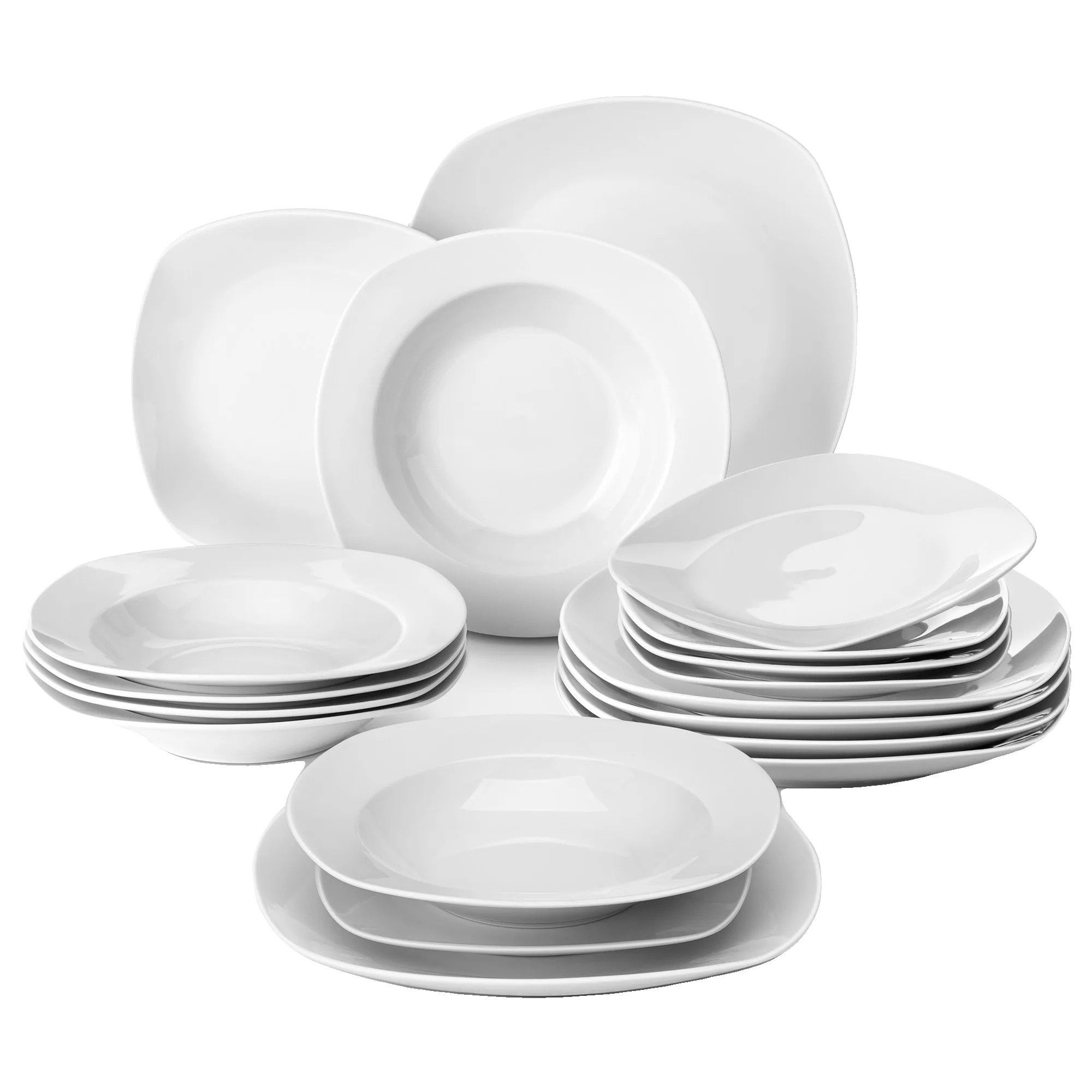 48-teiliges Mikrowellengeeignetes Geschirrset Mit Elegantem Design