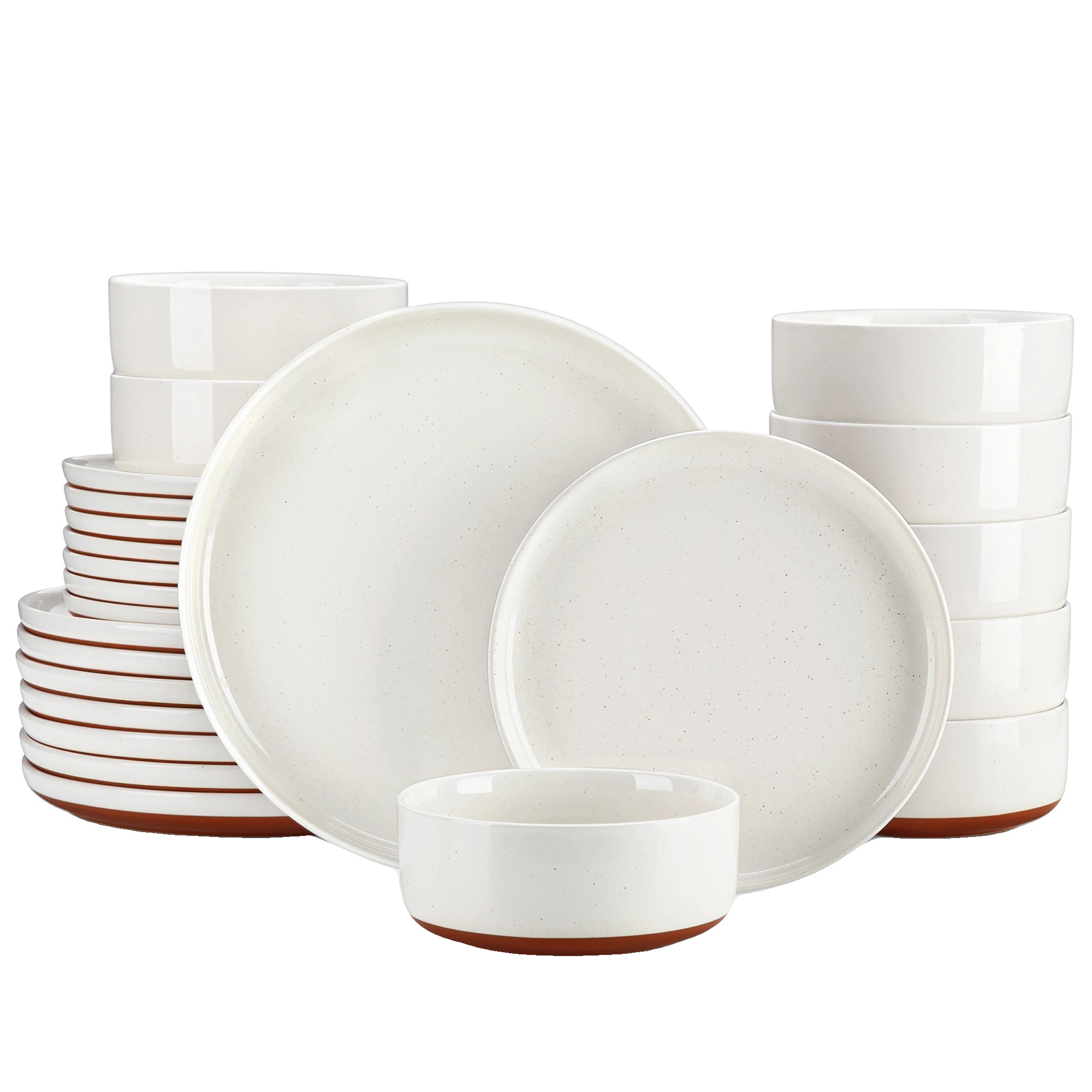 Steingut-essgeschirr-set, Robustes Design, Für 4 Personen