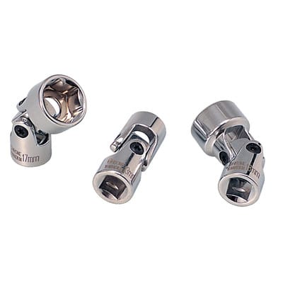 3/8' CHROMEplus Sechskant-Stecknuss mit Gelenk, 12mm