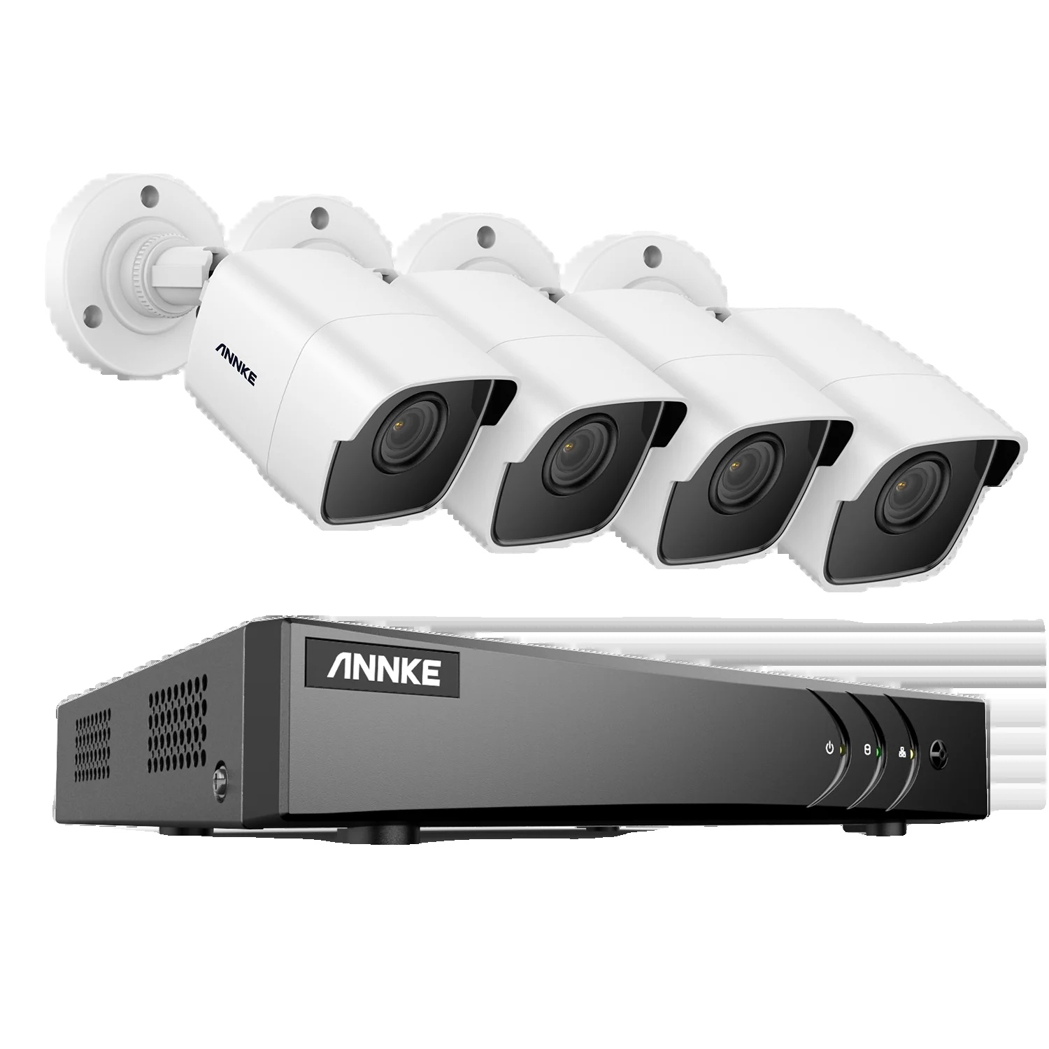 Sicherheitskamerasystem, Unterstützt 8 Kanäle, Zwei-wege-audio, 8-kanal-nvr Mit 6 X 8-mp-kameras, Ohne B