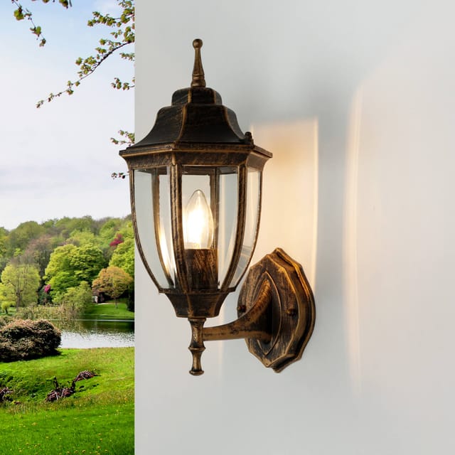 Licht-erlebnisse - Wandlampe Außenleuchte Rustikal Garten Haus Hof