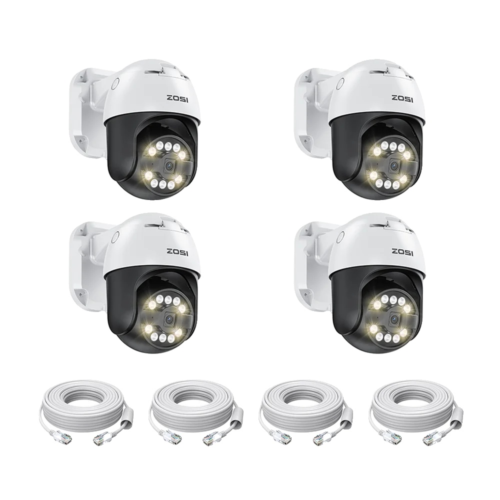 Ip-kamera, 4k-auflösung, Dual-objektiv, 4 Stück (ohne Speicherkarte), Eu-stecker