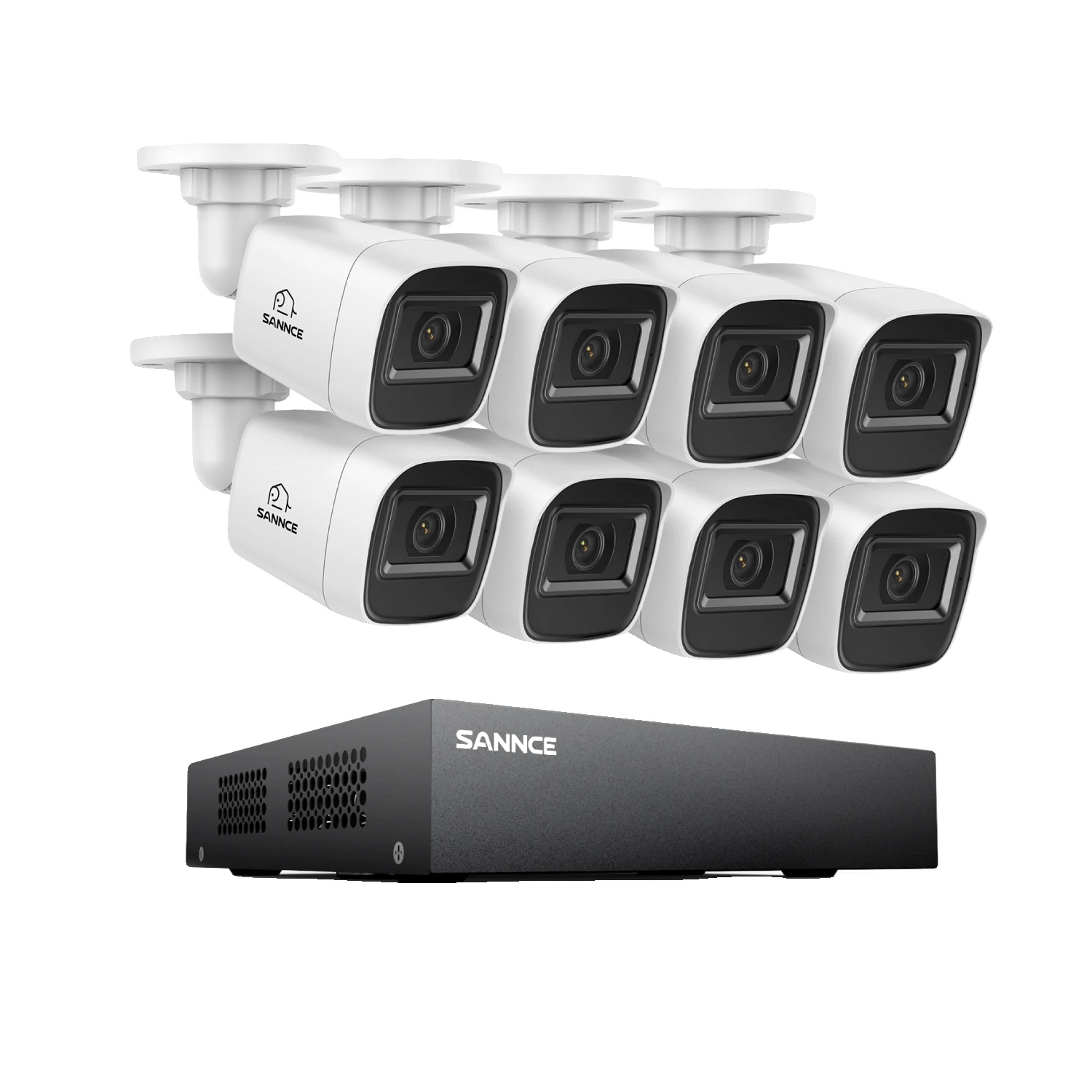 Sicherheitskamerasystem, Ki-erkennung, Farbnachtsicht, 12er-pack 0 Tb