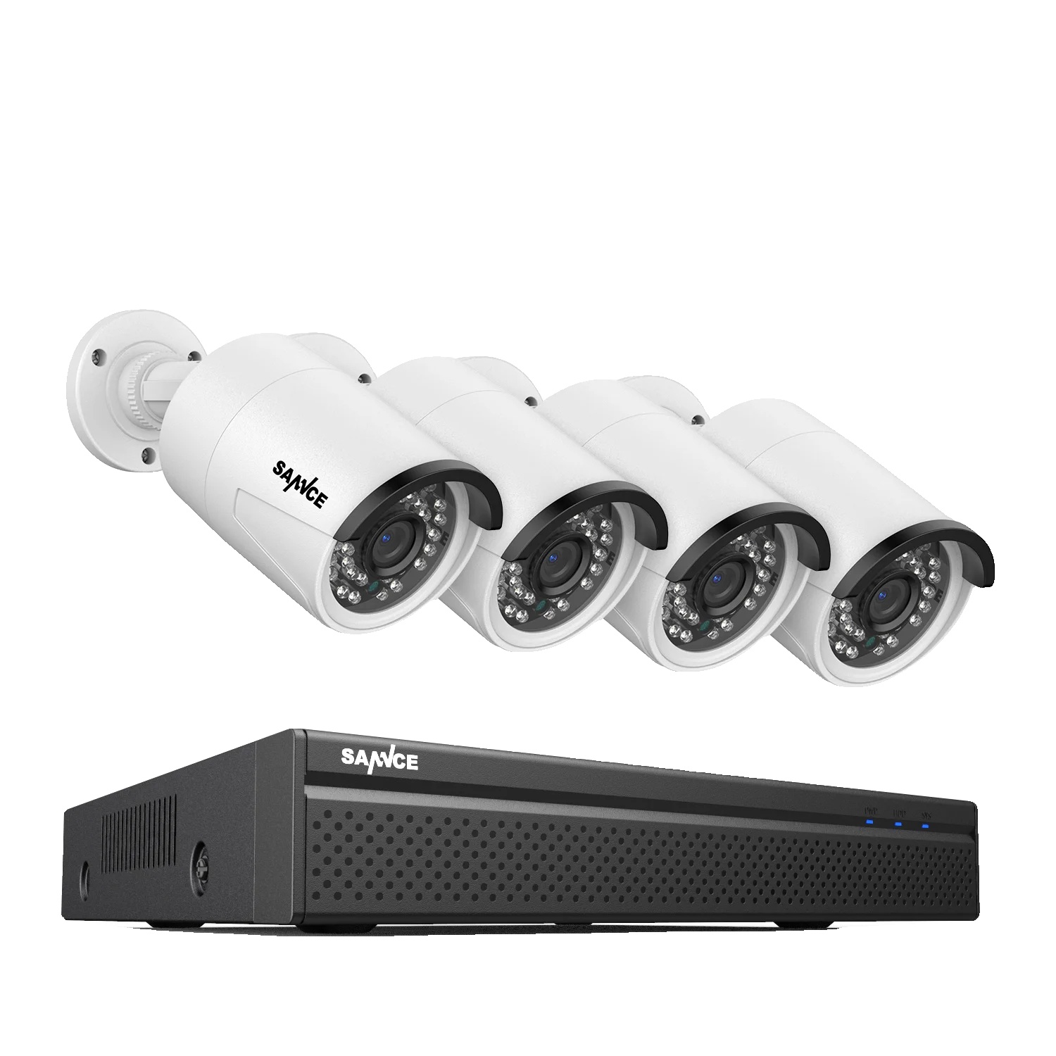 Überwachungskamera, 5 Mp, Ki-fahrzeugerkennung, 5 Mp 4pk