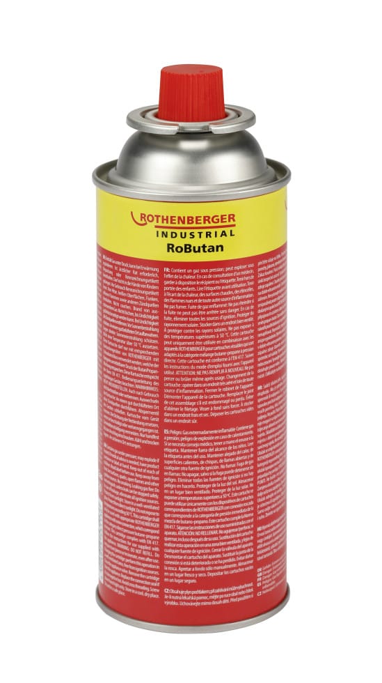 Rothenberger - Industrial RoButan Gaskartusche, 220g / 393ml, Bajonettverschluss, MSF-1A
