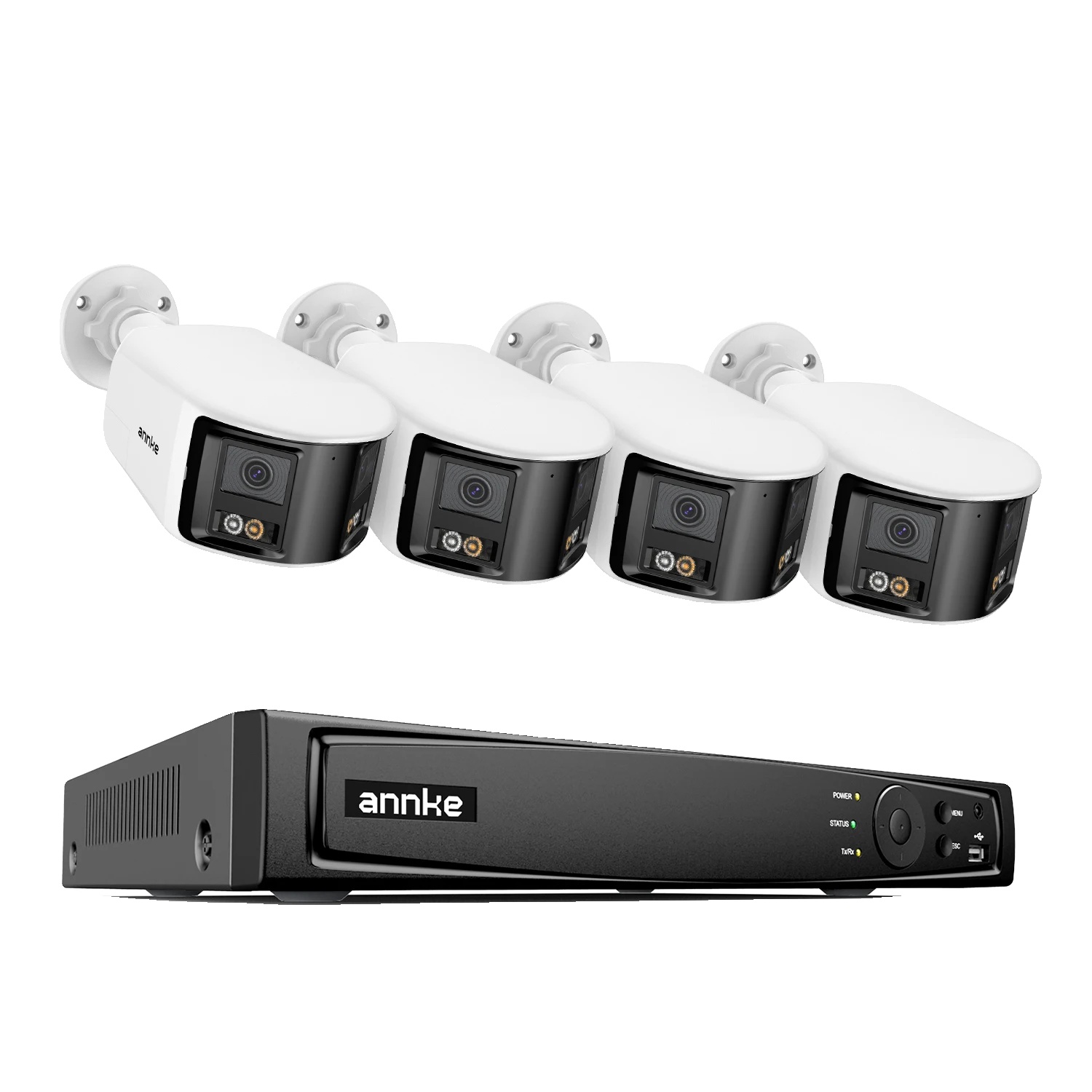 Überwachungskamera, 15 Mp Ultra Hd, Intelligente Bewegungserkennung, 2er-pack Wlan-kameras, Eu-stecker