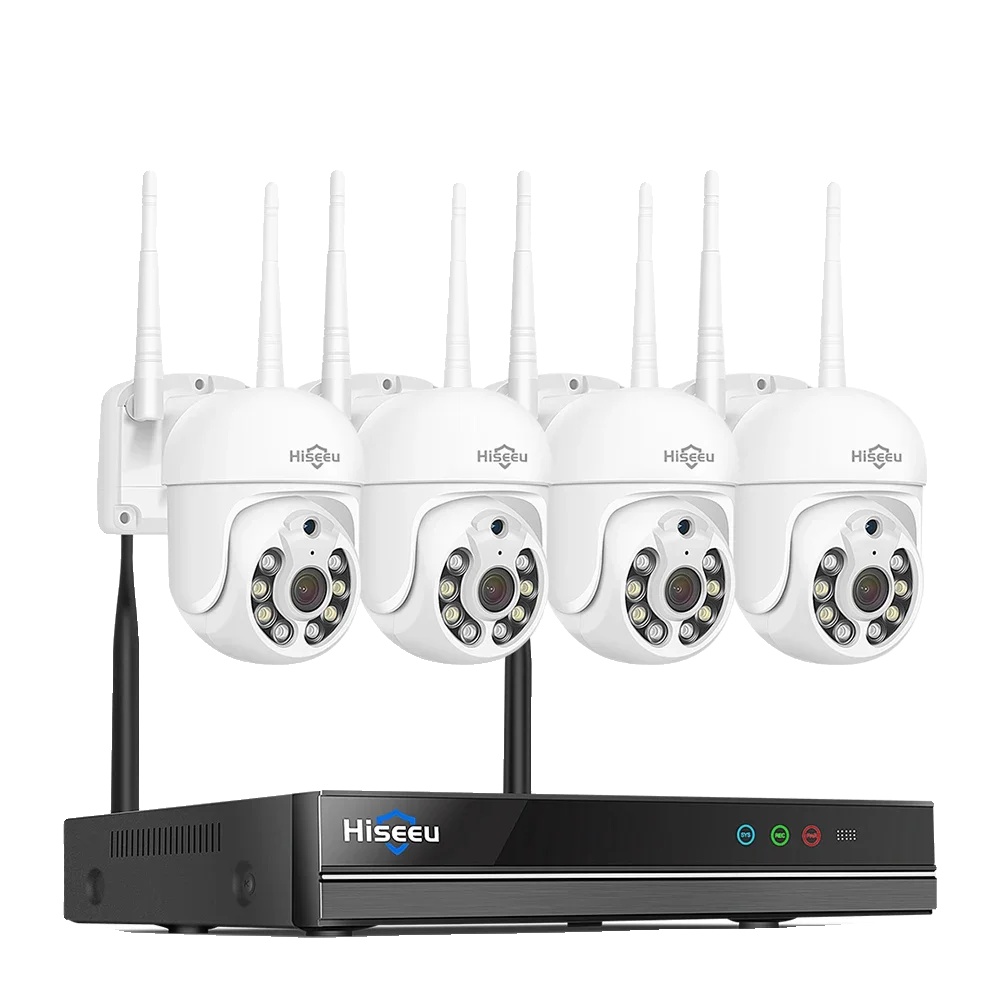 8-kanal-sicherheitskamerasystem, Ki-personenerkennung, 8-kanal-nvr, 4 X 5-mp-kameras, 1 Tb Integrierte Festplatte