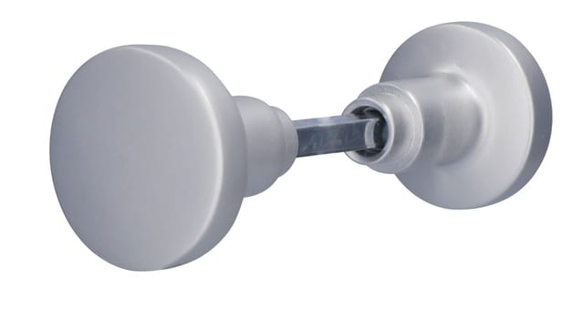 Alpertec - Knopfdrückerpaar ø 5,0 cm Aluminium F1 silber ø 50 mm Türbeschläge