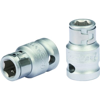 3/8" Bit-Adapter-Stecknuss, 3/8" x 5/16", 28mm