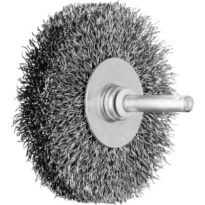 PFERD POS Rundbürste ungezopft RBU Ø70x15 mm Schaft-Ø6 mm Stahl-Draht-Ø0,30 (10)
