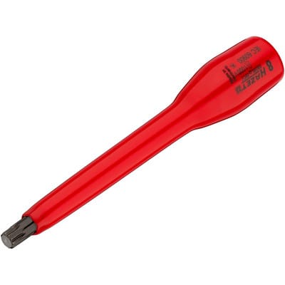 Schraubendreher-Steckschlüsseleinsatz, Vierkant hohl 10 mm (3/8), Innen Vielzahn Profil xzn, M8 - Hazet
