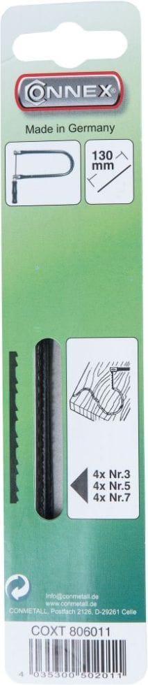 Connex Laubsägeblatt Taifun für Holz - 12 Stück sort. Sägen & Messer