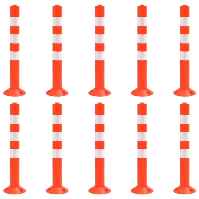 Absperrpfosten 10 Stk. 75 cm pe - Vidaxl