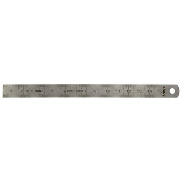 Edelstahl-Lineal, 13x0,5, 200mm Begrenzen Sie 27020304