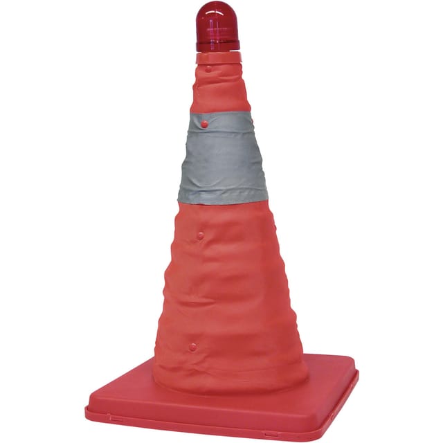 Carpoint - hp Autozubehör 10282 0113910 Leitkegel LED-Notleuchte rot (l x b x h) 245 x 245 x 460 mm 1 St.