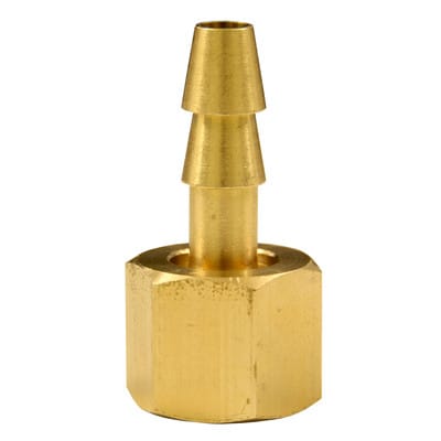 Druckluft Schlauchtülle Messing mit Überwurfmutter ig 1/4' für 9 mm Schlauch