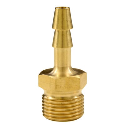 Druckluft Einschraubtülle Messing mit ag 3/8' für 6 mm Schlauch