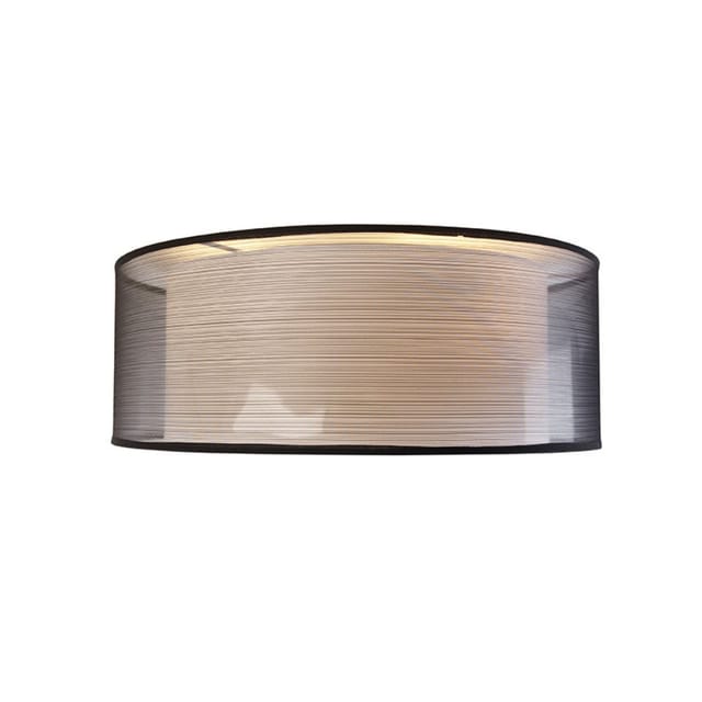 Qazqa - Moderne Deckenleuchte schwarz-weiß 50 cm 3-flammig - Drum Duo