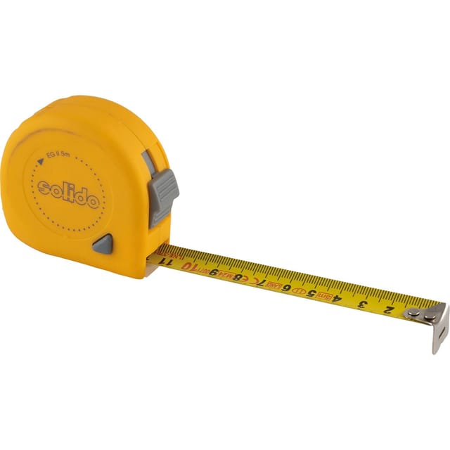 Solido - Rollbandmaß 5 m x 19 mm EG-Prüfzeichen Genauigkeit ii