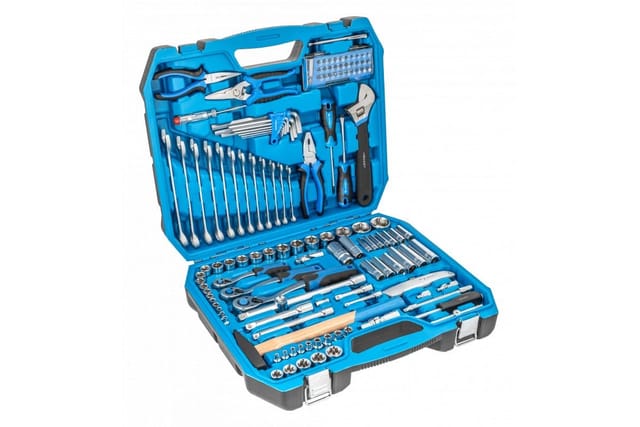 Högert-Set HT1R439 Werkzeugbox 131-teilig Werkzeugsortiment Werkzeugkoffer