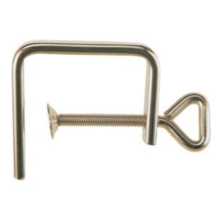 Laubsägezwinge Spannweite 50 mm Stärke 4 mm vernickelt