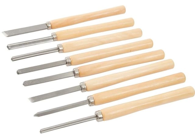 Haloyo - Schnitzwerkzeug Satz 8tlg Schnitzsatz Schnitzmesser Handwerk Holz Schnitzen set