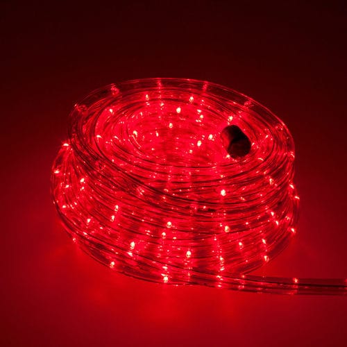 Helles led Lichtband Lichterkette Lichterschlauch 36 led/m F3 für Wohnung Balkon Garten in vielen Farben, Rot 20m