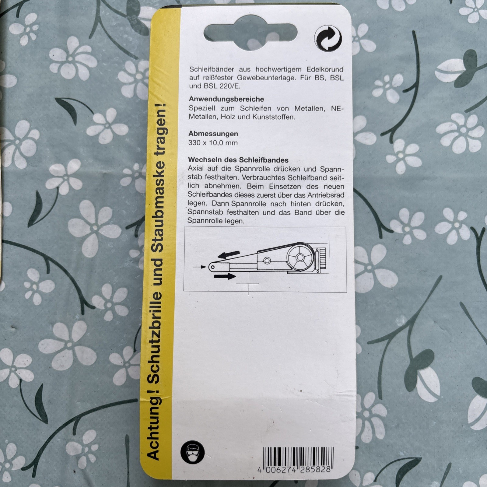 Schleifbänder für bs/e, Edelkorund, Korn 120, 5 Stück - 28582 - Proxxon