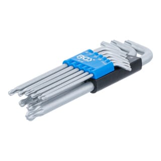 Bgs Technic - Winkelschlüssel-Satz T-Profil (für Torx) mit Kugelkopf T10 - T50 9-tlg.