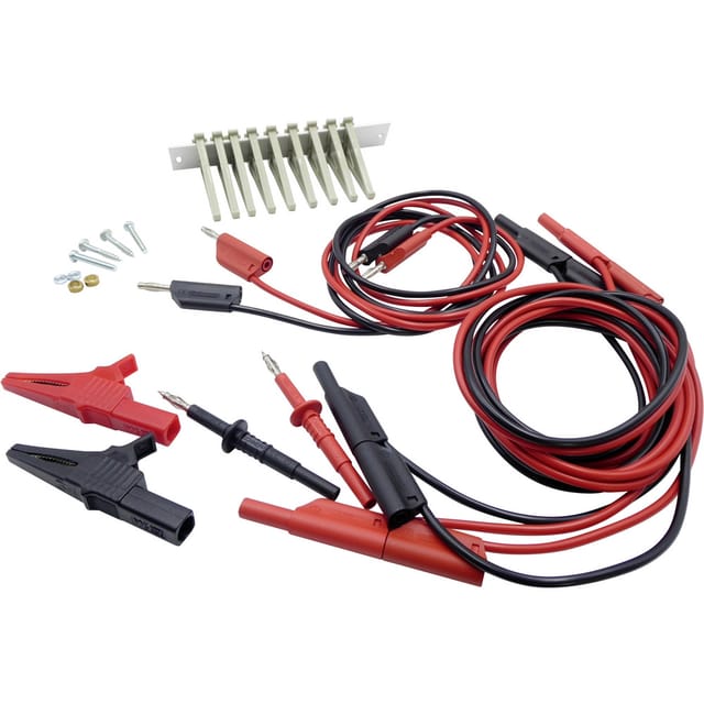 Schnepp - 354 000062 Sicherheits-Messleitungs-Set Prüfspitze, Krokoklemmen, 4 mm-Stecker 4 mm-Stecker