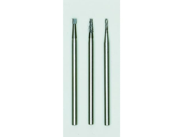 Proxxon - Fräsersatz hm 3-tlg. Zylinder, Kegel, Walze, für Stahl, Kunststoff usw.